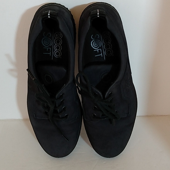 π ECCO Soft Lace-Up Sneakers β Navy β Women 7.5 - Picture 8 of 8